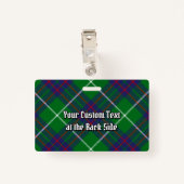Clan MacIntyre Hunting Tartan Badge (Achterkant met clip)