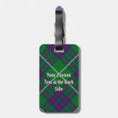 Clan MacIntyre Hunting Tartan Bagagelabel (Achterkant verticaal)