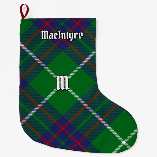 Clan MacIntyre Hunting Tartan Christmas Stocking Grote Kerstsok (Voorkant)