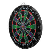 Clan MacIntyre Hunting Tartan Dart Board Dartbord (Voorkant Rechts)