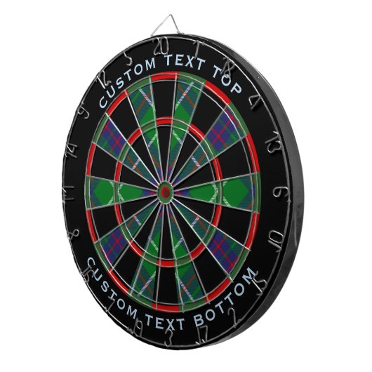 Clan MacIntyre Hunting Tartan Dart Board Dartbord (Voorkant Rechts)