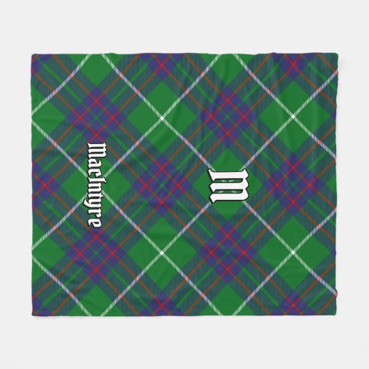 Clan MacIntyre Hunting Tartan Fleece Blanket (Voorkant (Horizontaal))