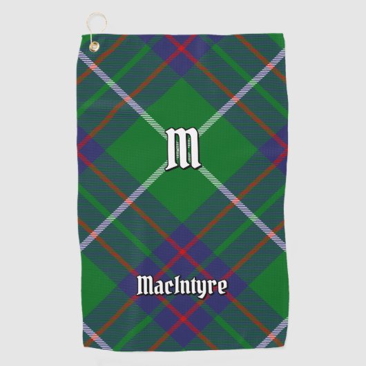 Clan MacIntyre Hunting Tartan Golf Towel Golfhanddoek (Voorkant)