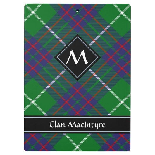 Clan MacIntyre Hunting Tartan Klembord (Achterkant)
