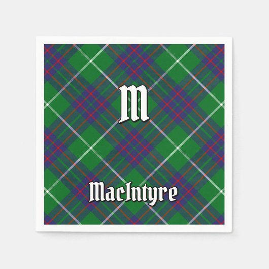 Clan MacIntyre Hunting Tartan Napkins Servet (Voorkant)