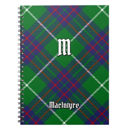 Clan MacIntyre Hunting Tartan Notitieboek (Voorkant)