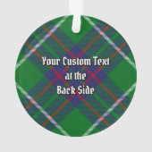 Clan MacIntyre Hunting Tartan Ornament (achterkant)
