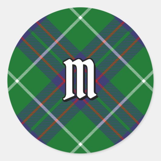 Clan MacIntyre Hunting Tartan Ronde Sticker (Voorkant)