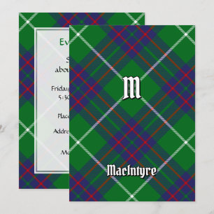 Clan MacIntyre Hunting Tartan Uitnodiging