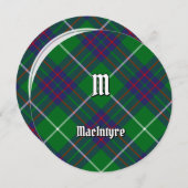 Clan MacIntyre Hunting Tartan Uitnodiging (Voorkant / Achterkant)