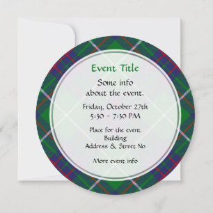 Clan MacIntyre Hunting Tartan Uitnodiging