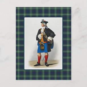 Clan MacIntyre  Illustratie Tartan Lijst Briefkaart