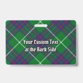 Clan MacIntyre Jacht-Tartan Badge (Achterkant)