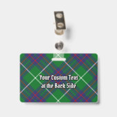 Clan MacIntyre Jacht-Tartan Badge (Achterkant met clip)