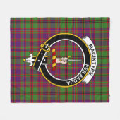 Clan MacIntyre of Glenorchy paarse Tartan Fleece Deken (Voorkant (Horizontaal))