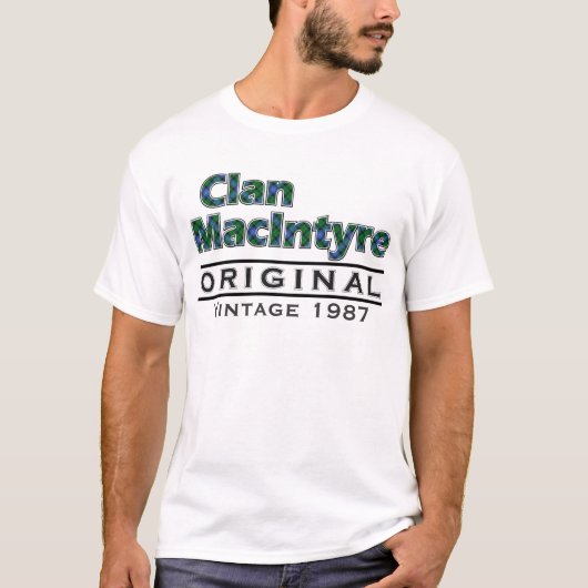Clan MacIntyre  past uw geboortejaar aan T-shirt (Voorkant)