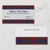 Clan MacIntyre Tartan Aangepast Visitekaartje (Voorkant / Achterkant)