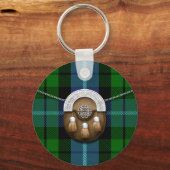 Clan MacIntyre Tartan en Sporran Sleutelhanger (Voorkant)