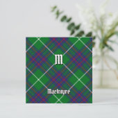 Clan MacIntyre Tartan Kaart (Staand voorkant)