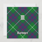 Clan MacIntyre Tartan Kaart (Voorkant)