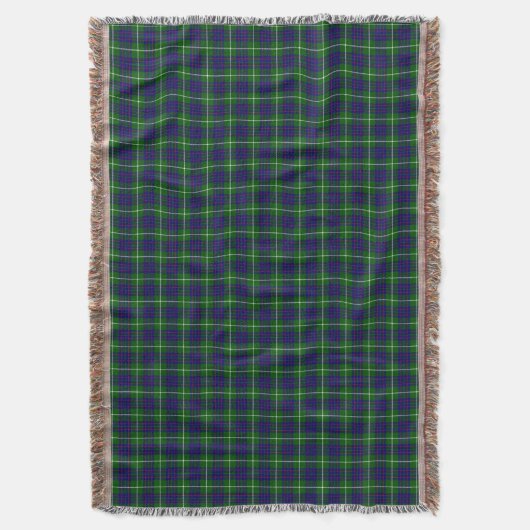 Clan MacIntyre Tartan Pset Deken (Voorkant Verticaal)