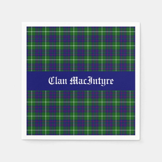 Clan MacIntyre Tartan Servet (Voorkant)
