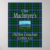 Clan MacIntyre's Old Ben Cruachan Coffee Co. Poster (Voorkant)