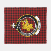 Clan MacIver Tartan Pset Fleece Deken (Voorkant (Horizontaal))