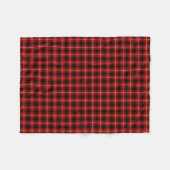 Clan MacIver Tartan Red Scottish Pset Fleece Deken (Voorkant (Horizontaal))
