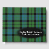 Clan MacKay Ancient Tartan Plaid Familiereünie Gastenboek (Voorkant)