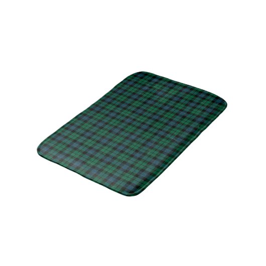Clan MacKay Blauw en Groen Schots Tartan Badmat (Gekanteld)