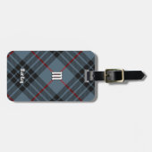 Clan MacKay Blue Tartan Bagagelabel (Voorkant horizontaal)