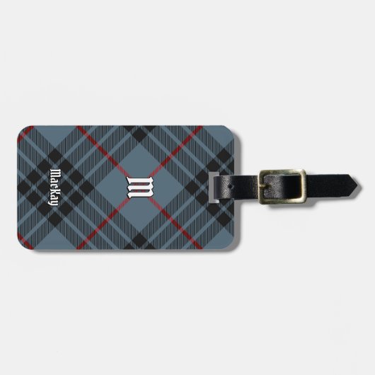 Clan MacKay Blue Tartan Bagagelabel (Voorkant horizontaal)