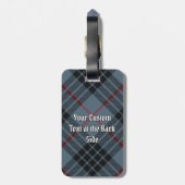 Clan MacKay Blue Tartan Bagagelabel (Achterkant verticaal)