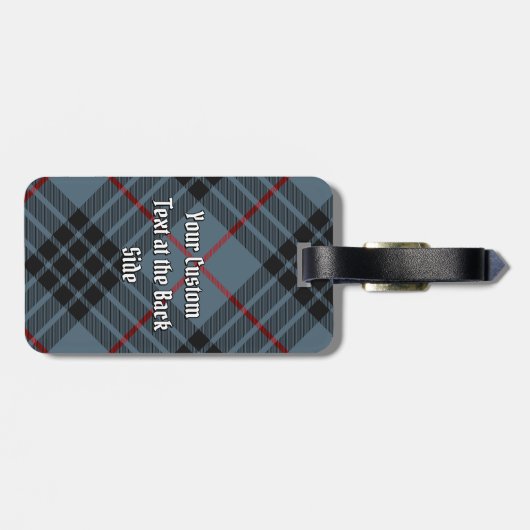 Clan MacKay Blue Tartan Bagagelabel (Achterkant horizontaal)
