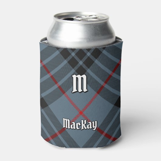 Clan MacKay Blue Tartan Blikjeskoeler (Blikje Voorkant)