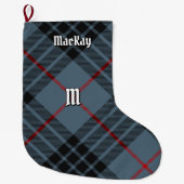 Clan MacKay Blue Tartan Grote Kerstsok (Voorkant)