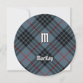 Clan MacKay Blue Tartan Kaart (Voorkant)