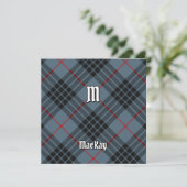 Clan MacKay Blue Tartan Kaart (Staand voorkant)