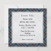Clan MacKay Blue Tartan Kaart (Achterkant)