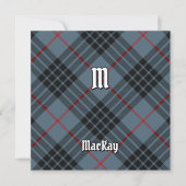 Clan MacKay Blue Tartan Kaart (Voorkant)