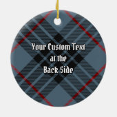 Clan MacKay Blue Tartan Keramisch Ornament (Achterkant)