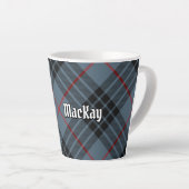 Clan MacKay Blue Tartan Latte Mok (Rechterhoek)