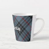 Clan MacKay Blue Tartan Latte Mok (Rechts)