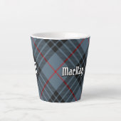 Clan MacKay Blue Tartan Latte Mok (Voorkant)