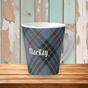 Clan MacKay Blue Tartan Latte Mok