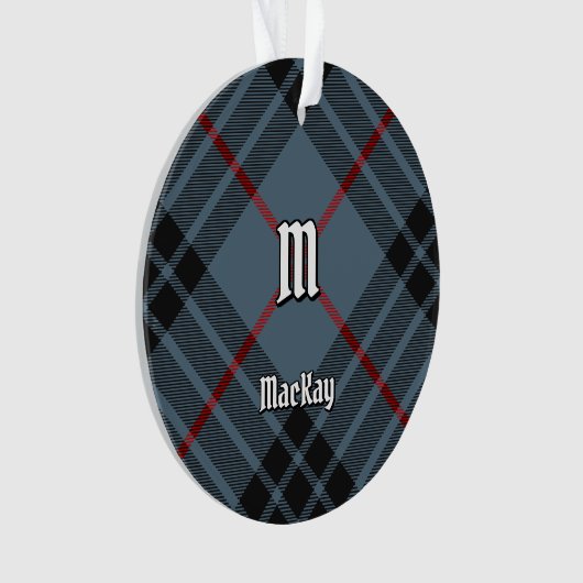 Clan MacKay Blue Tartan Ornament (voorkant)