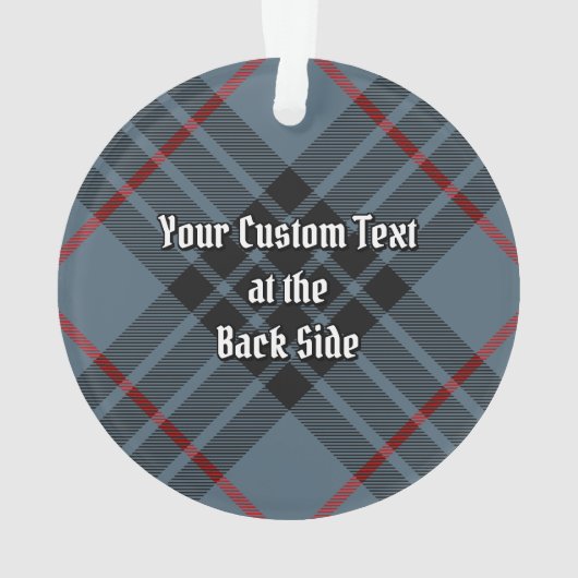 Clan MacKay Blue Tartan Ornament (achterkant)