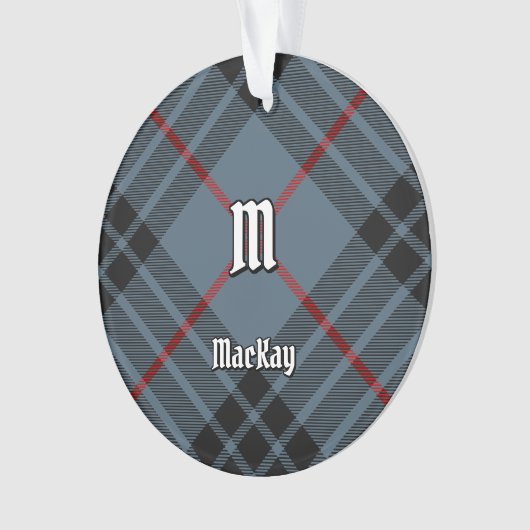 Clan MacKay Blue Tartan Ornament (voorkant)