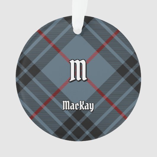 Clan MacKay Blue Tartan Ornament (voorkant)